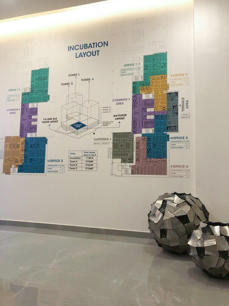 Global SEZ commercial wallpaper installation